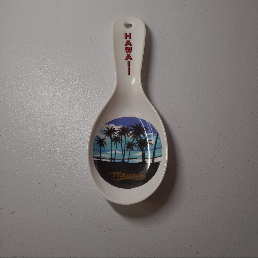 Vintage Plastic HAWAIIAN  Souvenir SPOON 6 inch